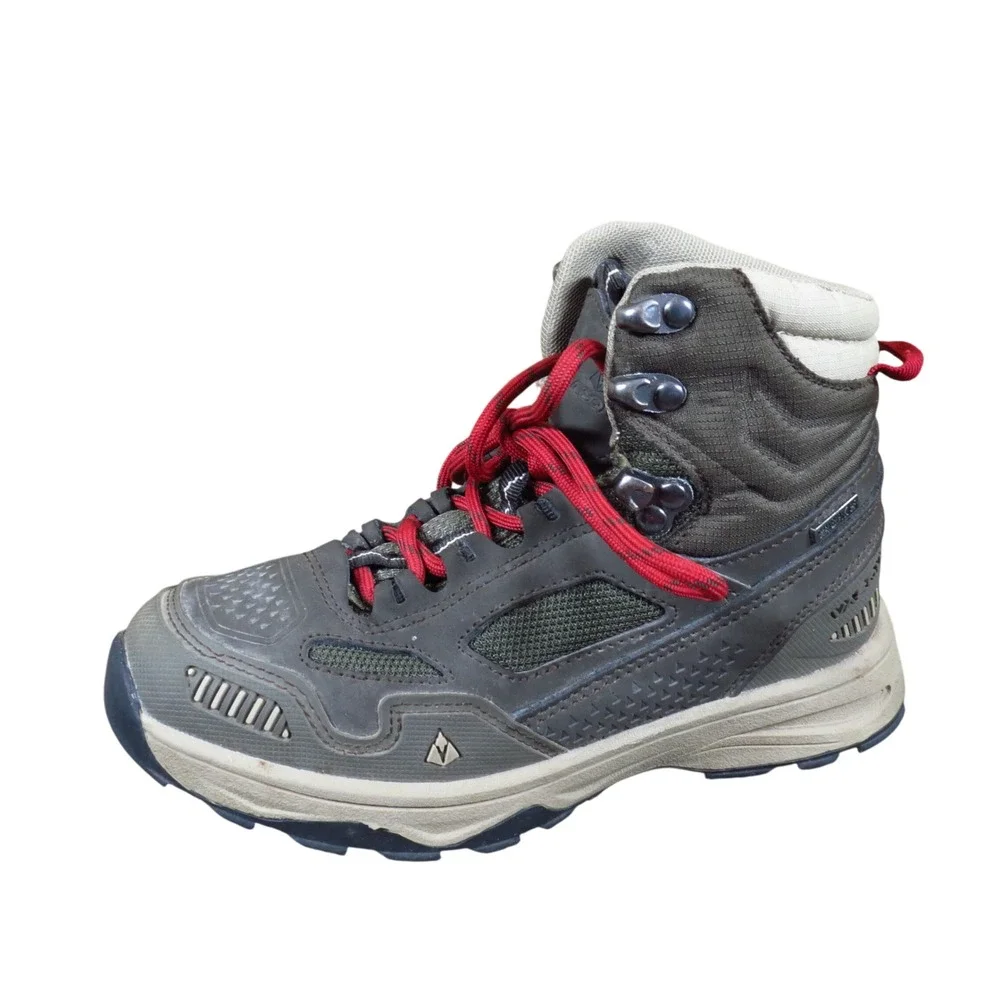 Vasque Breeze AT UltraDry Kids Hiking Boots Size 1 Outdoor Trail Brown Red